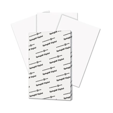 International Paper Springhill, DIGITAL INDEX WHITE CARD STOCK, 92 BRIGHT, 90LB, 11 X 17, WHITE, 250PK 015110